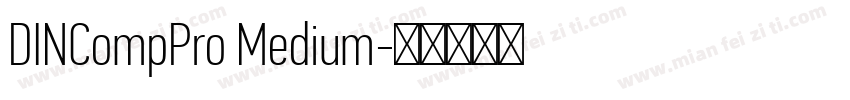 DINCompPro Medium字体转换